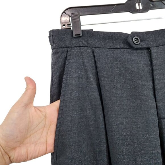 Neesh by DAR Vintage Women's Wool Pleated Wide Leg Suit Pants - L - Picture 3 of 9